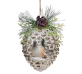 ORNAMENT PINE CONE WITH BIRD - Holiday Corner