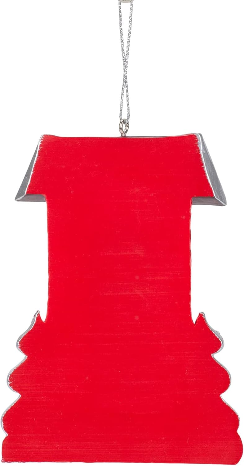 Hershey Gingerbread Candy Door 4 Inch Red Glitter Resin Ornament - Holiday Corner
