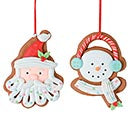 CLAY DOUGH SANTA AND SNOWMAN ORNAMENTS - Holiday Corner