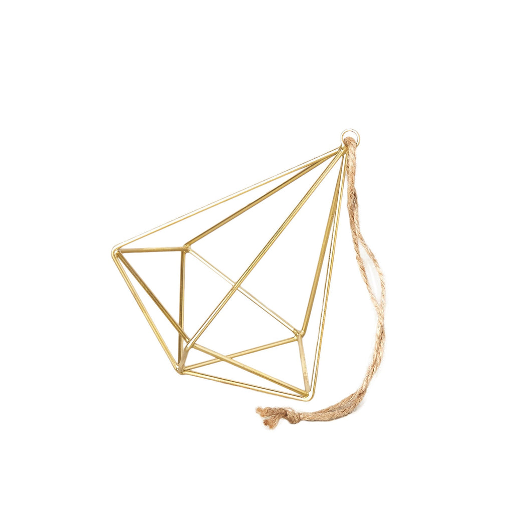 Air Plant Display Hanger - Brass - Holiday Corner