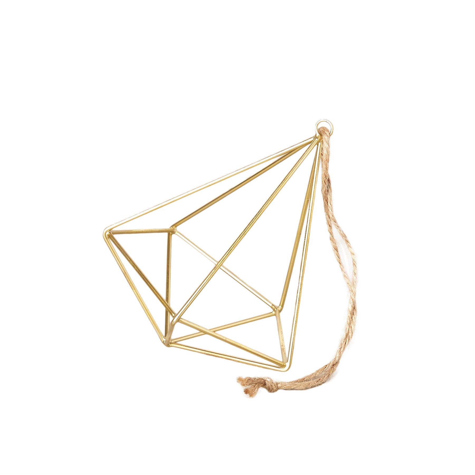 Air Plant Display Hanger - Brass - Holiday Corner